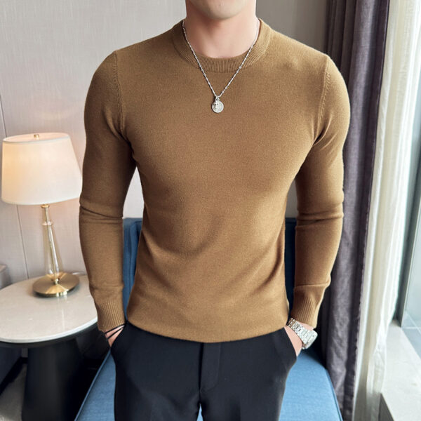 Modal Anti-Pilling Round Neck Sweater For Men - Image 10